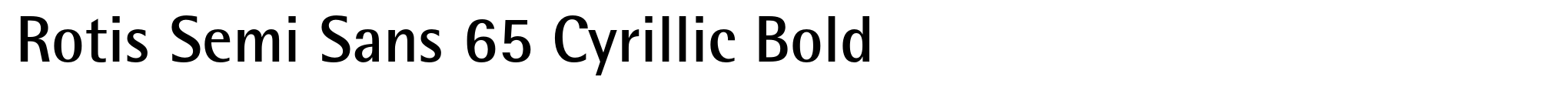 Rotis Semi Sans 65 Cyrillic Bold image